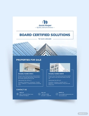 Sample Real Estate Broker Flyer Template