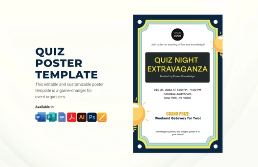 Quiz Poster Template