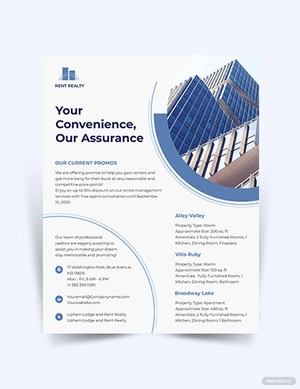 Rental Property Realtor Flyer Template