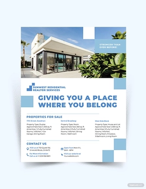 Residential Realtor Flyer Template