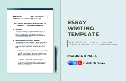 Essay Writing Template