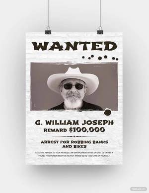 Most Wanted Poster Template