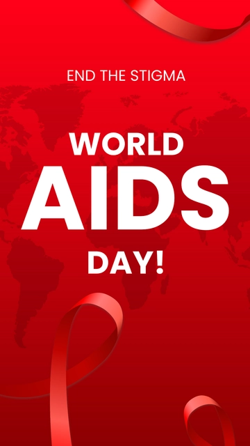 Free World AIDs Day Instagram Story Template to Edit Online