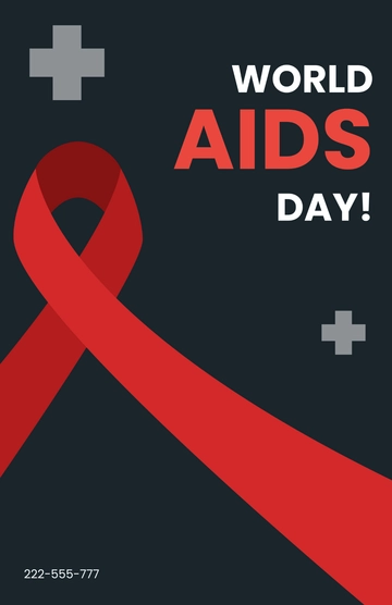 Free World AIDS Day Hospital Poster Template to Edit Online