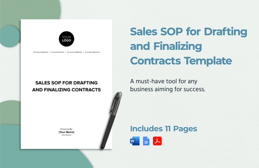Sales SOP for Drafting and Finalizing Contracts Template