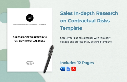 Sales In-depth Research on Contractual Risks Template