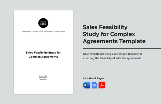 Sales Feasibility Study for Complex Agreements Template