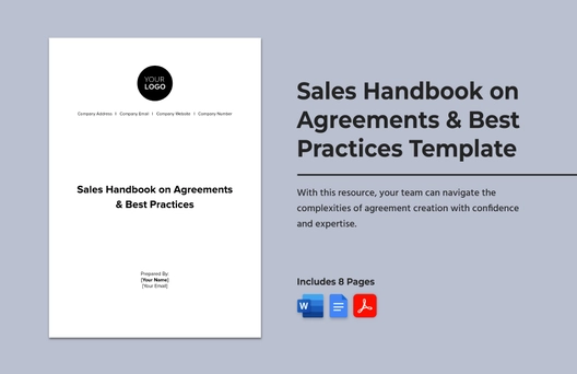 Sales Handbook on Agreements & Best Practices Template
