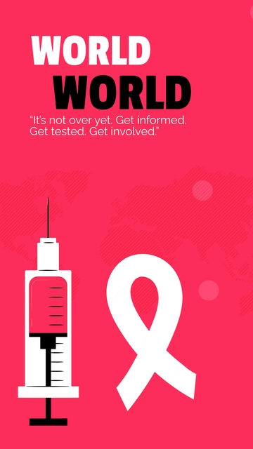 Free Worlrd AIDS Awareness Quote Template to Edit Online