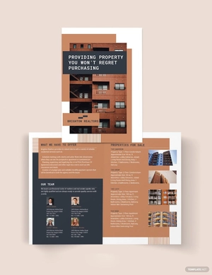 Apartment/Condo Bi-fold Brochure Template