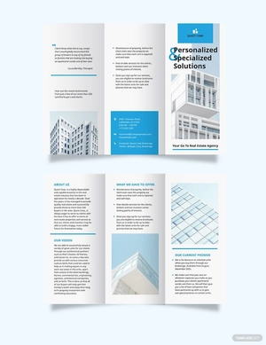 Apartment/Condo Broker Tri-Fold Brochure Template