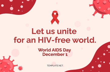 Free World AIDs Day Slogan Banner Template to Edit Online