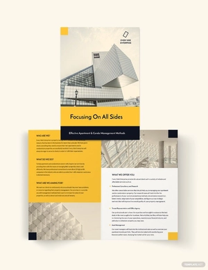 Apartment/Condo Property Management Bi-Fold Brochure Template