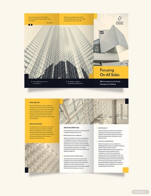 Apartment/Condo Property Management Tri-Fold Brochure Template