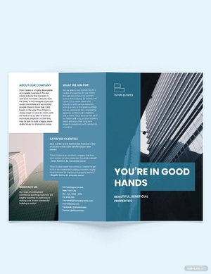 Commercial Building Inspector Bi-Fold Brochure Template