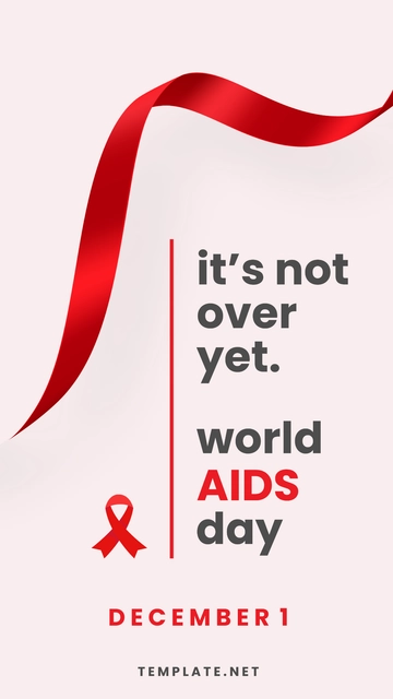 Free Simple World AIDS Day Quote Template to Edit Online