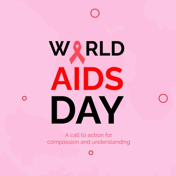 Free World AIDs Day Instagram Post Template to Edit Online