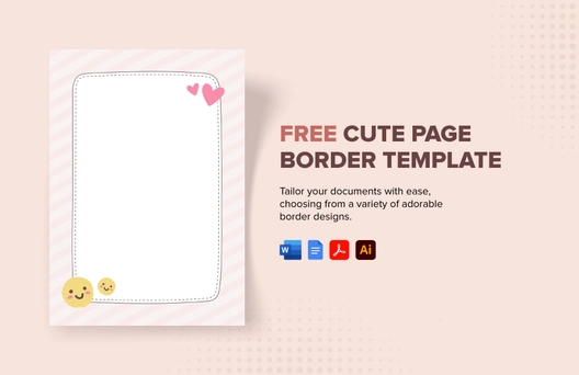 Cute Page Border Template