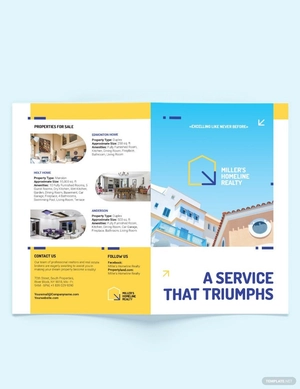 Award Winning Realtor Bi-Fold Brochure Template