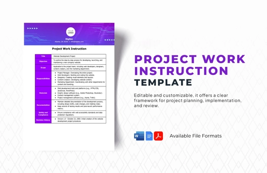Project Work Instruction Template
