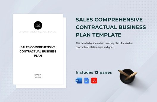 Sales Comprehensive Contractual Business Plan Template