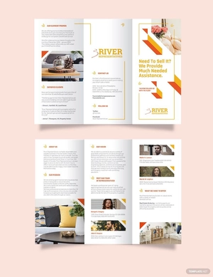Lisitng Agent Tri-Fold Brochure Template