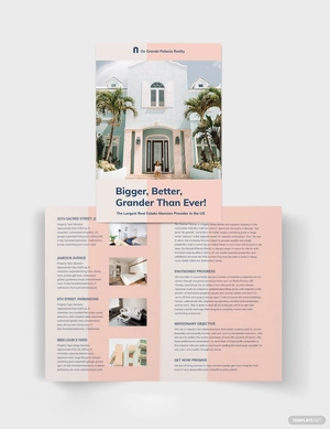 Mansion Bi-fold Brochure Template