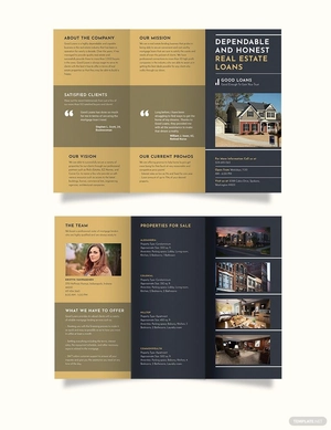 Mortgage Lender Tri-Fold Brochure Template