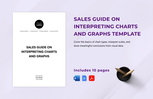 Sales Guide on Interpreting Charts and Graphs Template