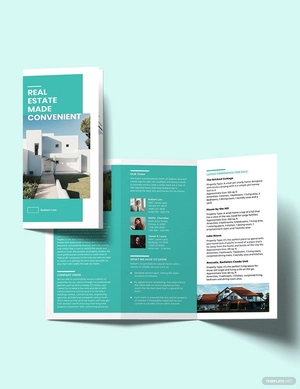 Property Broker Tri-Fold Brochure Template