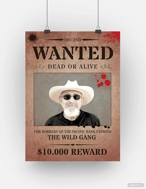 Rustic Wanted Poster Template