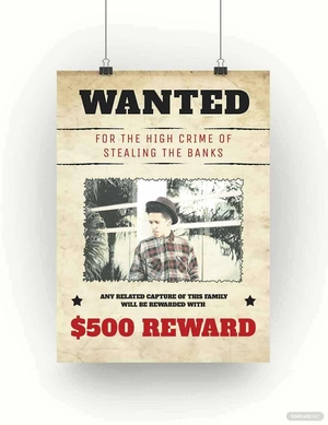 Dead or Alive Wanted Poster Template