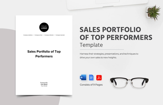 Sales Portfolio of Top Performers Template