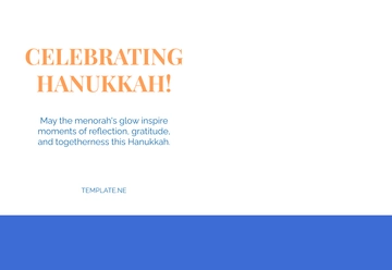 Free Printable Hanukkah Card Template to Edit Online