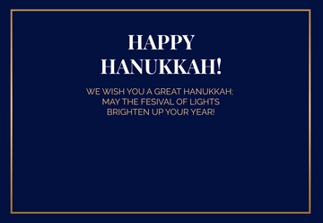 Free Modern Hanukkah Card Template to Edit Online