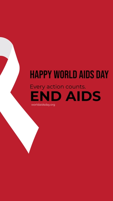 Free Happy World AIDs Day Quote Template to Edit Online