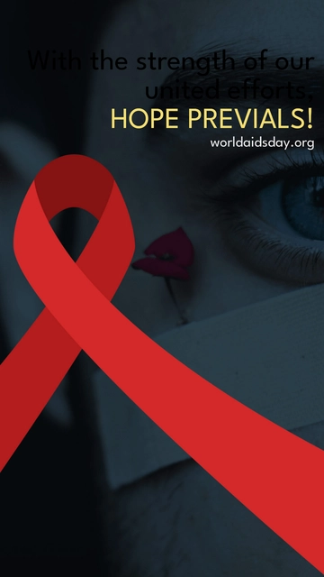 Free Positive World AIDs Day Quote Template to Edit Online