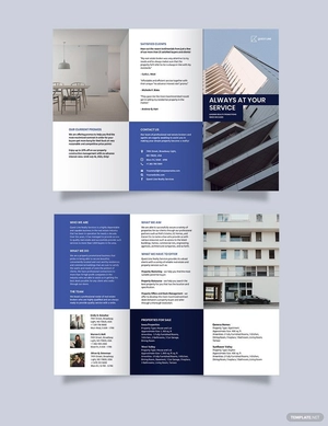 RealEstate Company Promotional Tri-fold Brochure Template