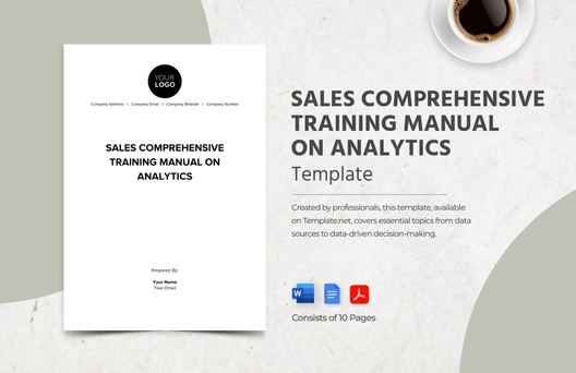 Sales Comprehensive Training Manual on Analytics Template