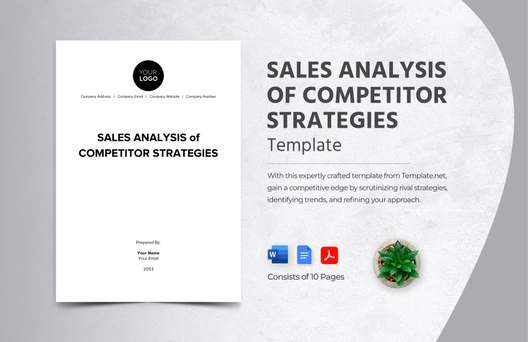 Sales Analysis of Competitor Strategies Template