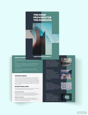 Real Estate Investment Group Bi-Fold Brochure Template