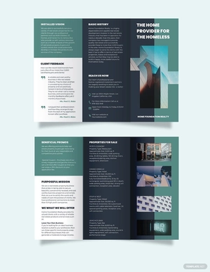 Real Estate Investment Group Tri-Fold Brochure Template
