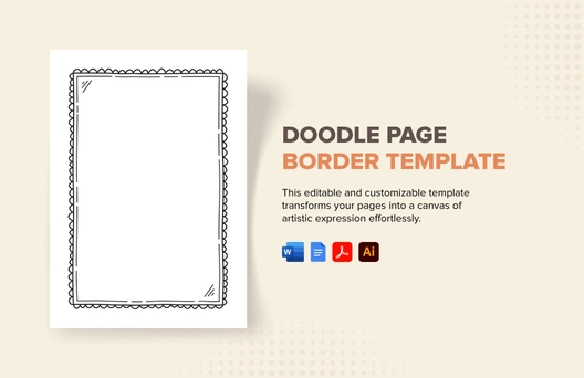 Doodle Page Border Template