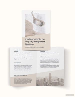 Real Estate Management Bi-Fold Brochure Template