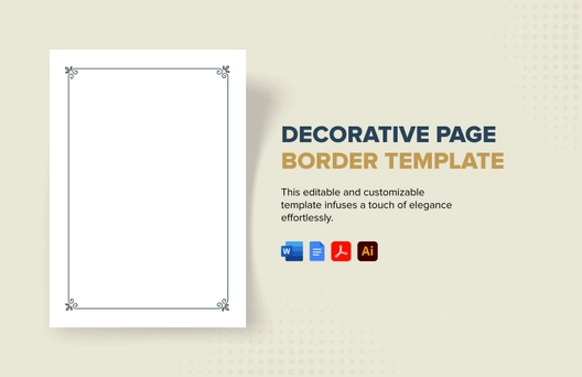 Decorative Page Border Template