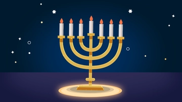 Free Hanukkah Candles Background Template to Edit Online