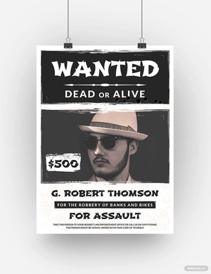Old Western Wanted Poster Template