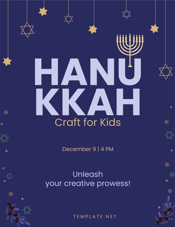 Free Hanukkah Flyer Template to Edit Online