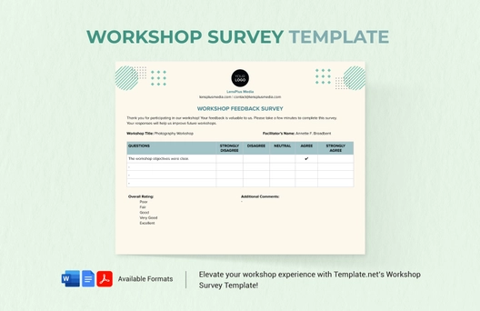 Workshop Survey Template