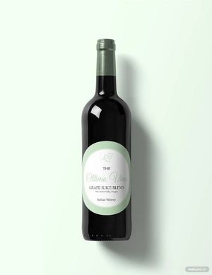 Circles Wine Label Template